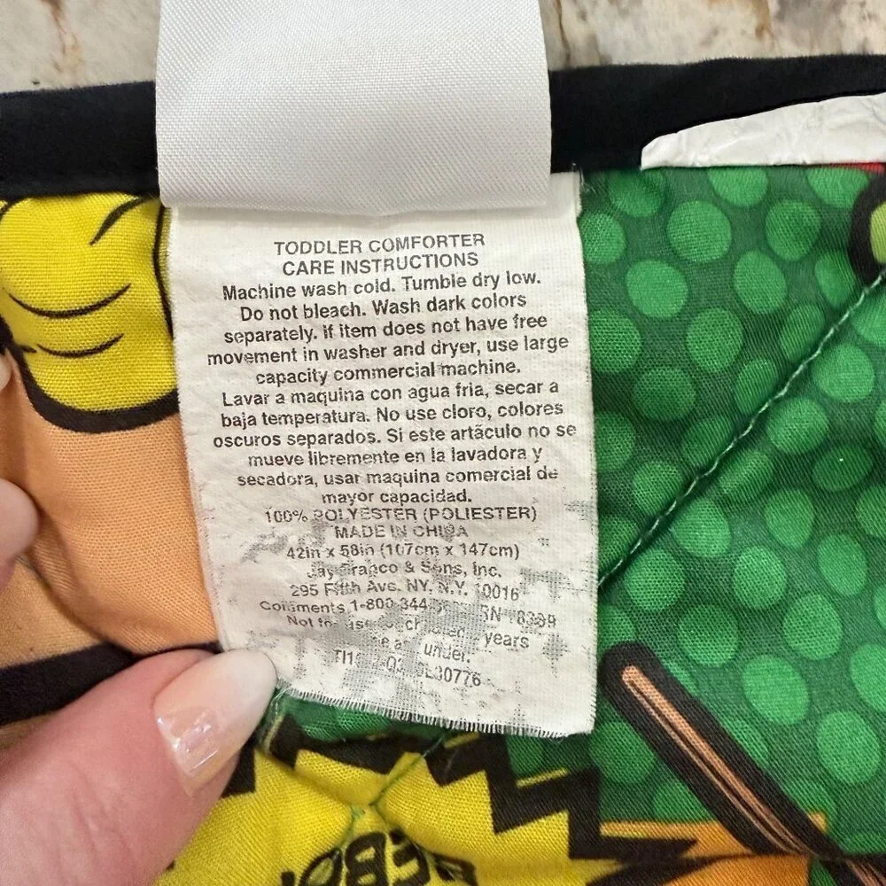 Teenage‎ Mutant Ninja Turtles TMNT 2014 Double Sided Quilt Lap Blanket 42
